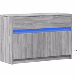 Avec un design à la fois tendance et pratique, ce meuble TV avec éclairage LED deviendra certainement un point central de vot ...