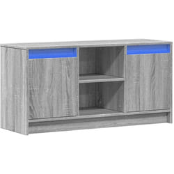 Vidaxl - Meuble tv avec led sonoma gris 100x34x50 cm bois d'ingénierie