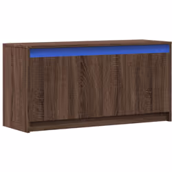 Avec un design à la fois tendance et pratique, ce meuble TV avec éclairage LED deviendra certainement un point central de vot ...