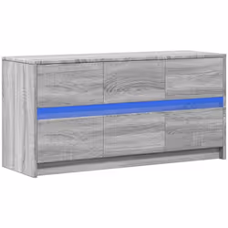 Avec un design à la fois tendance et pratique, ce meuble TV avec éclairage LED deviendra certainement un point central de vot ...