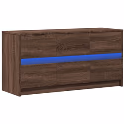 Avec un design à la fois tendance et pratique, ce meuble TV avec éclairage LED deviendra certainement un point central de vot ...