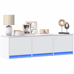 Avec un design à la fois tendance et pratique, ce meuble TV avec éclairage LED deviendra certainement un point central de vot ...