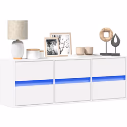 Cette armoire TV murale est la solution parfaite pour votre espace de vie afin de maximiser l'espace et de garder les surface ...