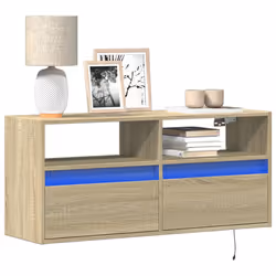 VidaXL 852336 Support TV et centre de divertissement 2 tiroir(s)