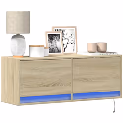Cette armoire TV murale est la solution parfaite pour votre espace de vie afin de maximiser l'espace et de garder les surface ...