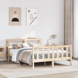 Cadre De Lit Sans Matelas 160x200 Cm Bois Massif De Pin Vidaxl
