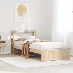 Cadre De Lit Avec Tête De Lit Sans Matelas 75x190 Cm Vidaxl