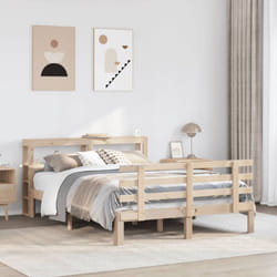 Vidaxl Cadre De Lit Avec Tête De Lit Sans Matelas 160x200 Cm