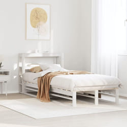 Cadre De Lit Sans Matelas Blanc 90x200 Cm Bois De Pin Massif - Vidaxl