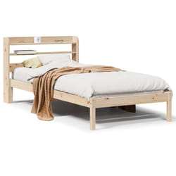 Cadre De Lit Sans Matelas 75x190 Cm Bois De Pin Massif Vidaxl