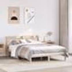 vidaXL Cadre de lit avec tête de lit 140x190 cm bois de pin massif lit meuble de chambre à coucher lit en bois lit 3306533