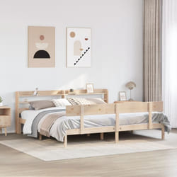 Cadre De Lit Sans Matelas 180x200 Cm Bois Massif De Pin Vidaxl