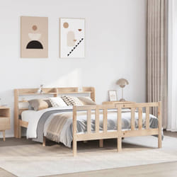 Cadre De Lit Et Tête De Lit Sans Matelas 135x190 Cm Vidaxl