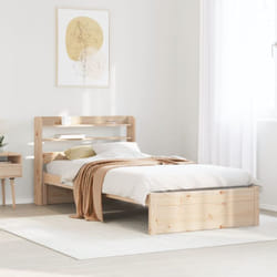 Cadre De Lit Avec Tête De Lit Sans Matelas 75x190 Cm Vidaxl