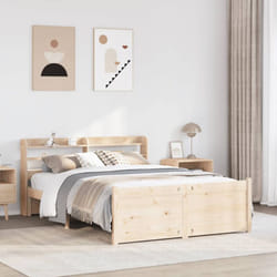 Cadre De Lit Et Tête De Lit Sans Matelas 135x190 Cm Vidaxl