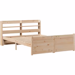 Profitez d'une bonne nuit de sommeil dans ce cadre de lit en bois ! Il sera un supplément pratique et décoratif à votre intér ...
