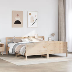 Cadre De Lit Sans Matelas 180x200 Cm Bois Massif De Pin Vidaxl