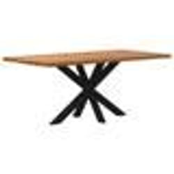 vidaXL Table à manger marron clair bois de chêne massif rectangulaire table de cuisine table de restaurant bureau table 3304183