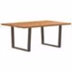 vidaXL Table à manger 180x120x74 cm bois de chêne massif rectangulaire