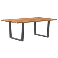 vidaXL Table à manger 200x120x74 cm bois de chêne massif rectangulaire
