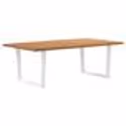 vidaXL Table à manger avec bord naturel 220x120x74cm bois massif chêne