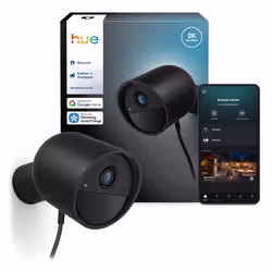 Philips Hue Secure Kamera 2K Dôme Caméra de sécurité IP Intérieure et extérieure 2048 x 1080 pixels Mur - Vue supplémentaire 6