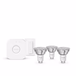 Philips Hue White and Color ambiance Kit de démarrage Essential : 3 ampoules connectées GU10 (345 lm) + variateur - Vue supplémentaire 2