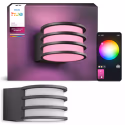 Philips Hue White and Color ambiance Applique murale extérieure Lucca - Vue supplémentaire 3
