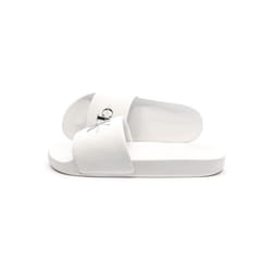 Claquettes Blanches Homme Calvin Klein Jeans Slide Monogram