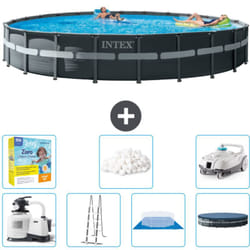 Piscine Intex ronde Ultra xtr Frame - 732 x 132 cm - Comprend des Accessoires CB51