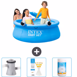 Choisissez la commodité et le confort cet été Avec ce forfait piscine d' Intex , vous pouvez choisir la la commodité et < str ...