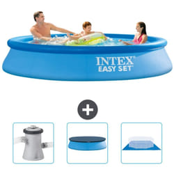 Piscine Gonflable Ronde Easy Set Intex 305 x 61 cm - Bleue - Incluse Accessoire CB76