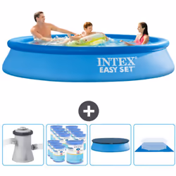 Choisissez la commodité et le confort cet été Avec ce forfait piscine d' Intex , vous pouvez choisir la la commodité et < str ...