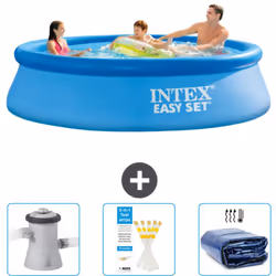 Choisissez la commodité et le confort cet été Avec ce forfait piscine d' Intex , vous pouvez choisir la la commodité et < str ...