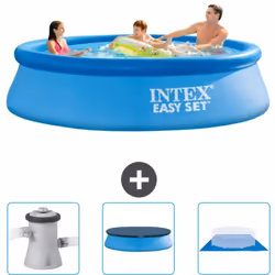 Choisissez la commodité et le confort cet été Avec ce forfait piscine d' Intex , vous pouvez choisir la la commodité et < str ...