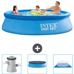 Piscine Gonflable Ronde Easy Set Intex 305 x 76 cm - Bleue - Incluse Accessoire CB76