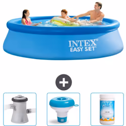 Choisissez la commodité et le confort cet été Avec ce forfait piscine d' Intex , vous pouvez choisir la la commodité et < str ...
