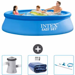 Choisissez la commodité et le confort cet été Avec ce forfait piscine d' Intex , vous pouvez choisir la la commodité et < str ...