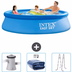 Choisissez la commodité et le confort cet été Avec ce forfait piscine d' Intex , vous pouvez choisir la la commodité et < str ...