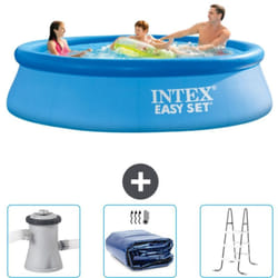 Piscine Gonflable Ronde Easy Set Intex 305 x 76 cm - Bleue - Incluse Accessoire CB83