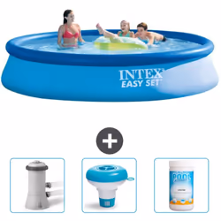 Choisissez la commodité et le confort cet été Avec ce forfait piscine d' Intex , vous pouvez choisir la la commodité et < str ...