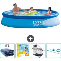 Piscine Gonflable Ronde Easy Set Intex 366 x 76 cm - Bleue - Incluse Accessoire CB72