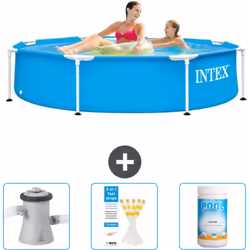 Choisissez la commodité et le confort cet été Avec ce forfait piscine d' Intex , vous pouvez choisir la la commodité et < str ...