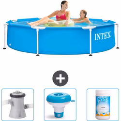 Choisissez la commodité et le confort cet été Avec ce forfait piscine d' Intex , vous pouvez choisir la la commodité et < str ...