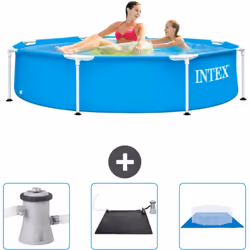 Choisissez la commodité et le confort cet été Avec ce forfait piscine d' Intex , vous pouvez choisir la la commodité et < str ...
