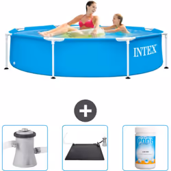 Choisissez la commodité et le confort cet été Avec ce forfait piscine d' Intex , vous pouvez choisir la la commodité et < str ...