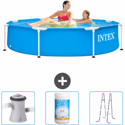Choisissez la commodité et le confort cet été Avec ce forfait piscine d' Intex , vous pouvez choisir la la commodité et < str ...