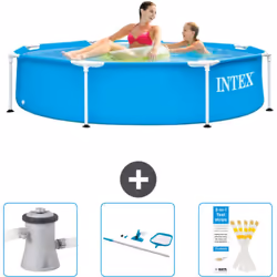 Choisissez la commodité et le confort cet été Avec ce forfait piscine d' Intex , vous pouvez choisir la la commodité et < str ...