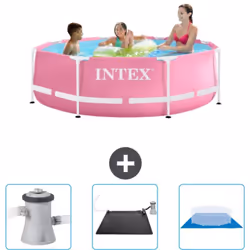 Choisissez la commodité et le confort cet été Avec ce forfait piscine d' Intex , vous pouvez choisir la la commodité et < str ...