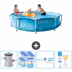 Choisissez la commodité et le confort cet été Avec ce forfait piscine d' Intex , vous pouvez choisir la la commodité et < str ...